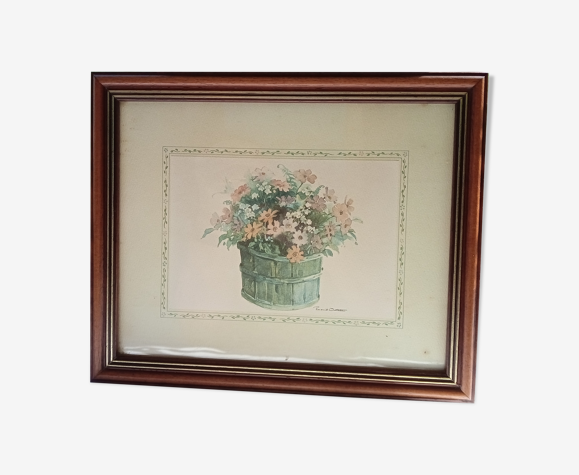 Tableau bouquet champètre