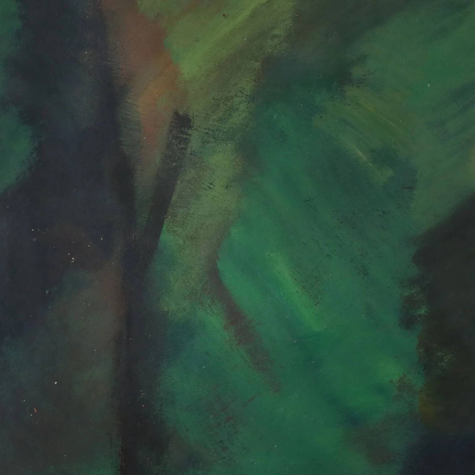 Modern painting signed by Gian Rodolfo D'Accardi "Ride in the Woods" 1955