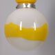 Vintage Space Age Italian Yellow Glass Chandelier, 1970s