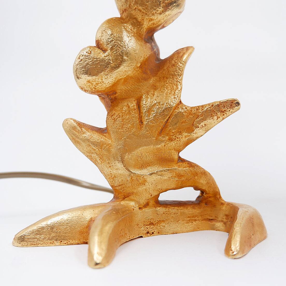 Sculptural Table Lamps with Plant Motif - G.Mathias, France, 1980s