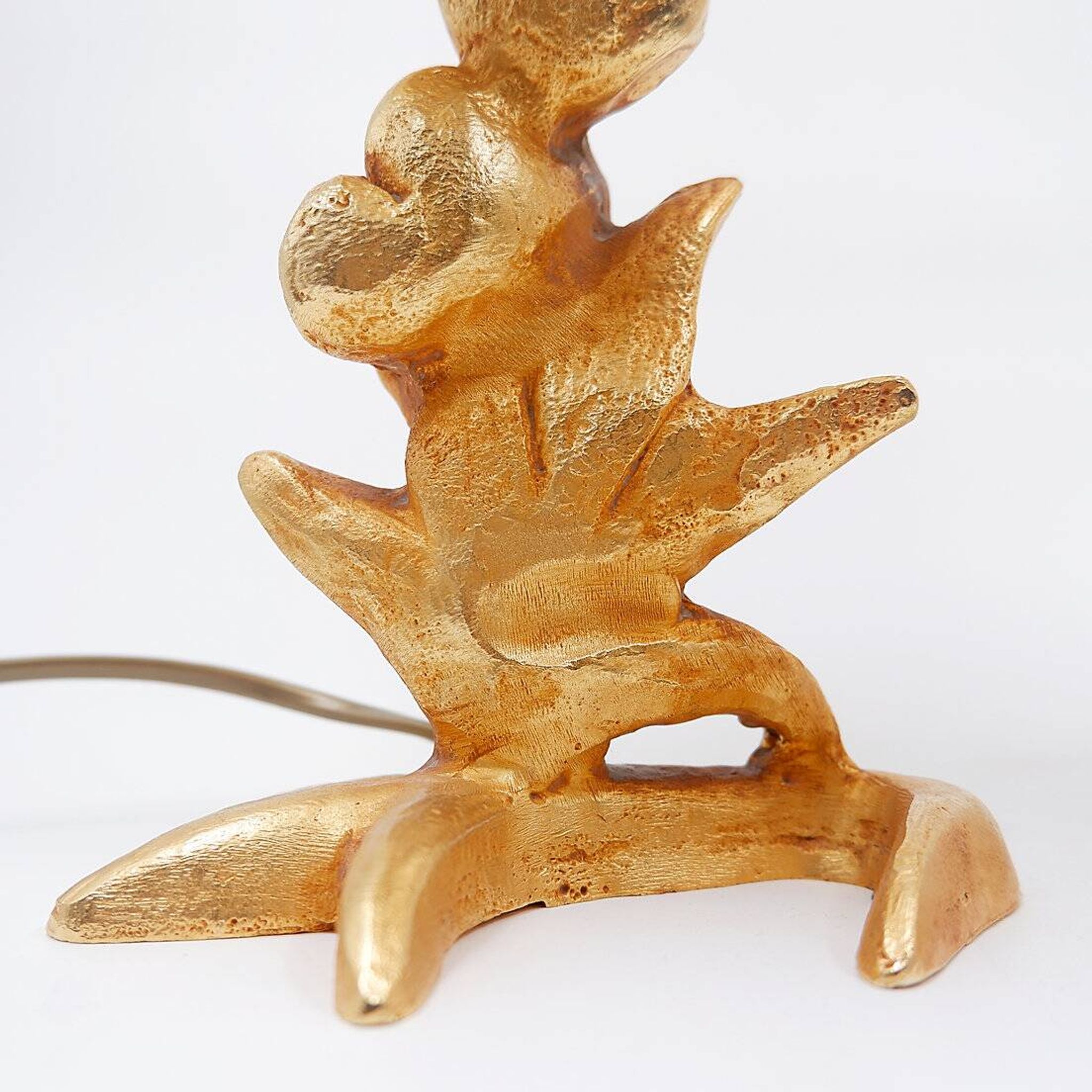 Sculptural Table Lamps with Plant Motif - G.Mathias, France, 1980s