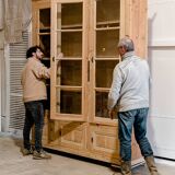 Vintage wooden workshop display case “Catherine”