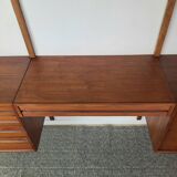 Danish wall-mounted bookshelf designed by Poul Cadovius, Scandinavian design.