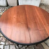 Round table 6 feet with solid mahogany extensions