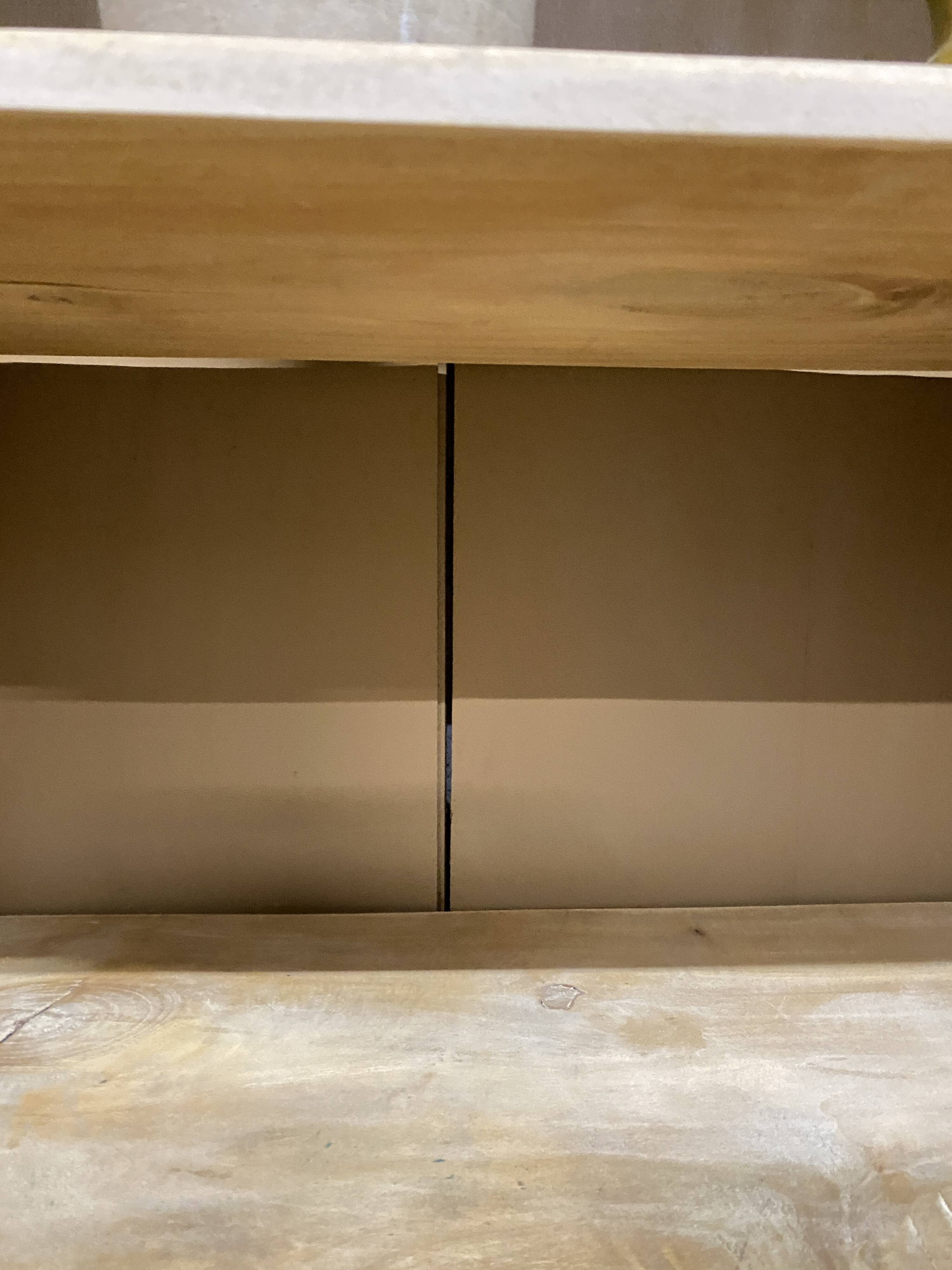 Glass-fronted Parisian wardrobe