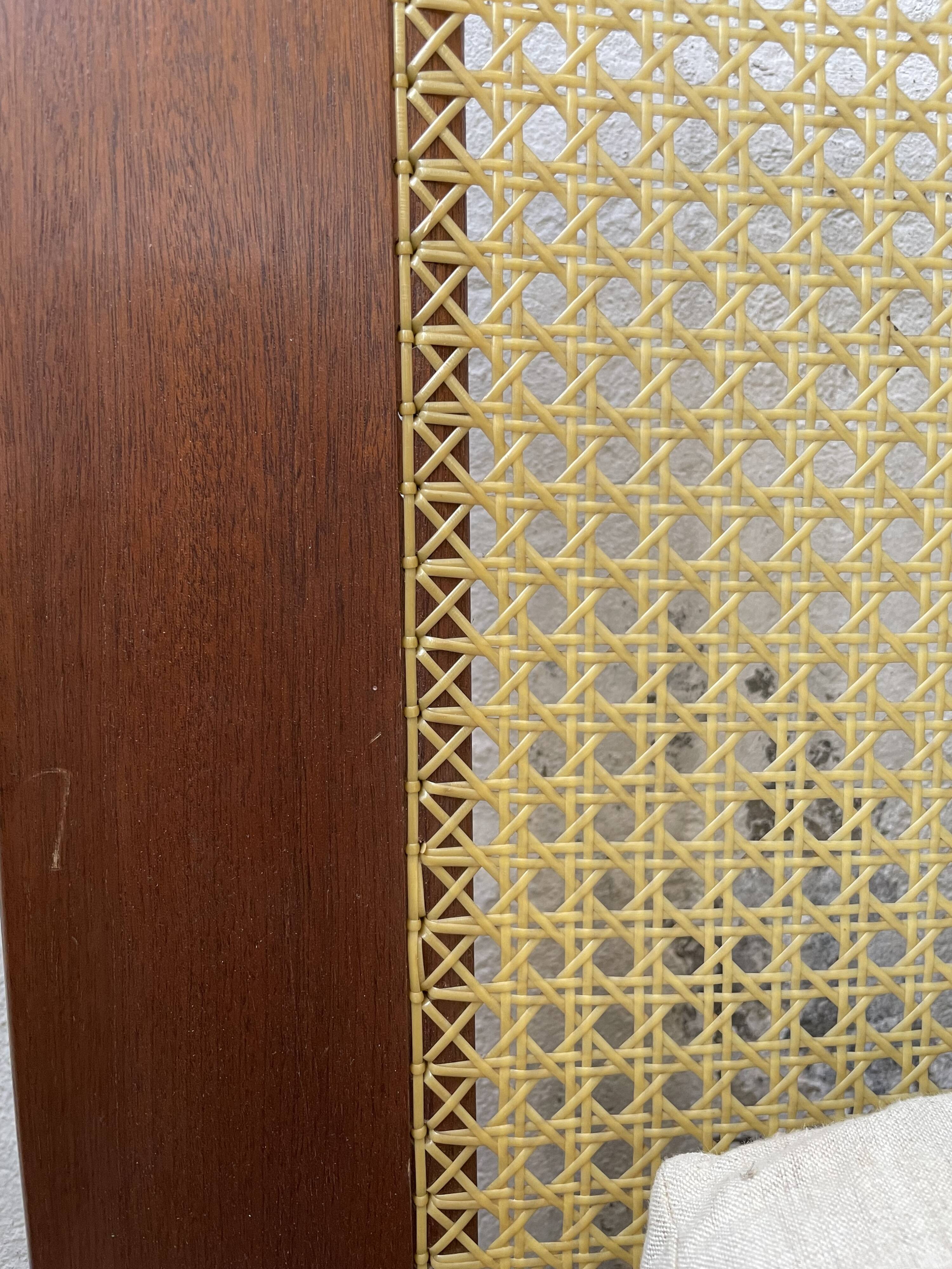 Lit Roset SNA teck et cannage 1 place