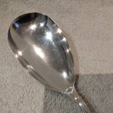 Silver-plated rice serving scoop by Christofle, "Pearls" pattern