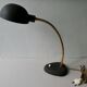 Lampe des années 50, en métal noir et doré