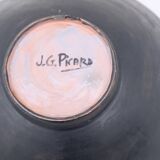 Salad bowl by jeannette and georges picard in enamelled ceramic, france 1960