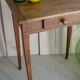 Small farm table-old rustic wooden desk years 50