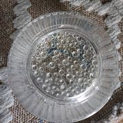 Plafonnier, applique en verre pressé, 1970