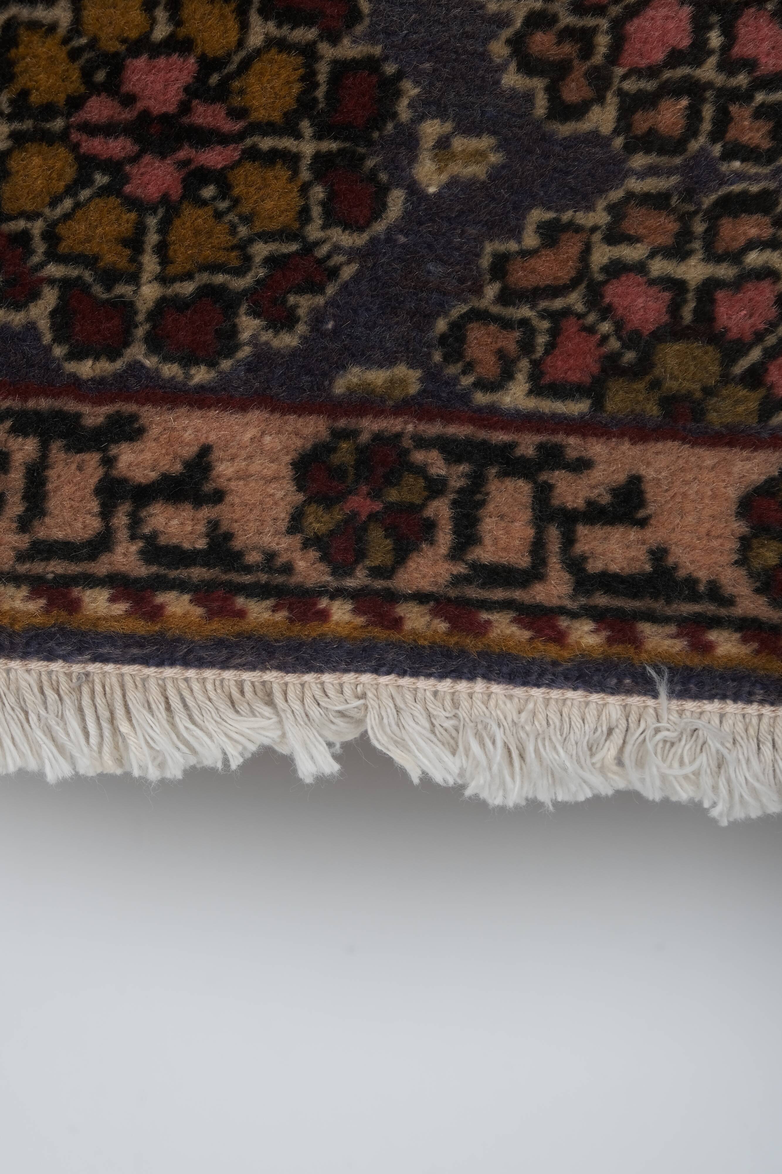 Vintage Turkish rug from Oushak, hand-woven 131x202 cm