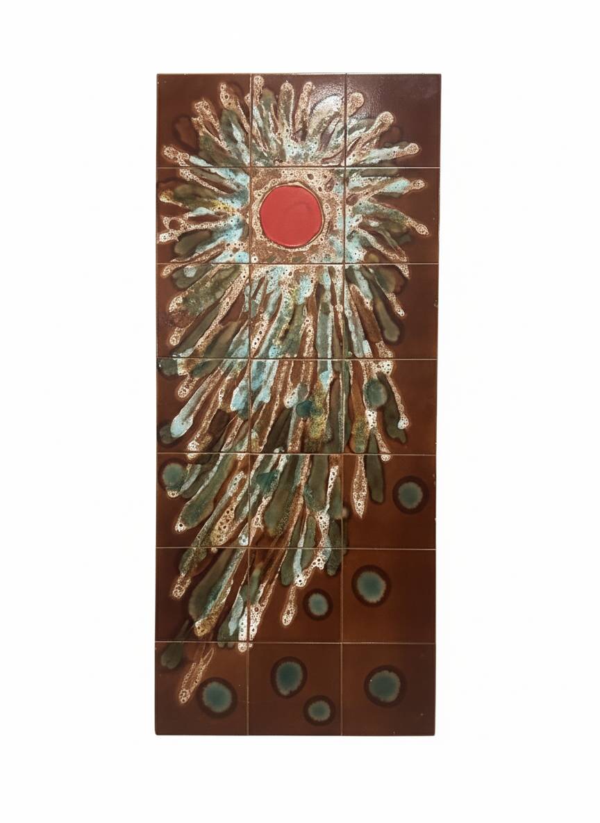 Vintage ceramic tableau 1960