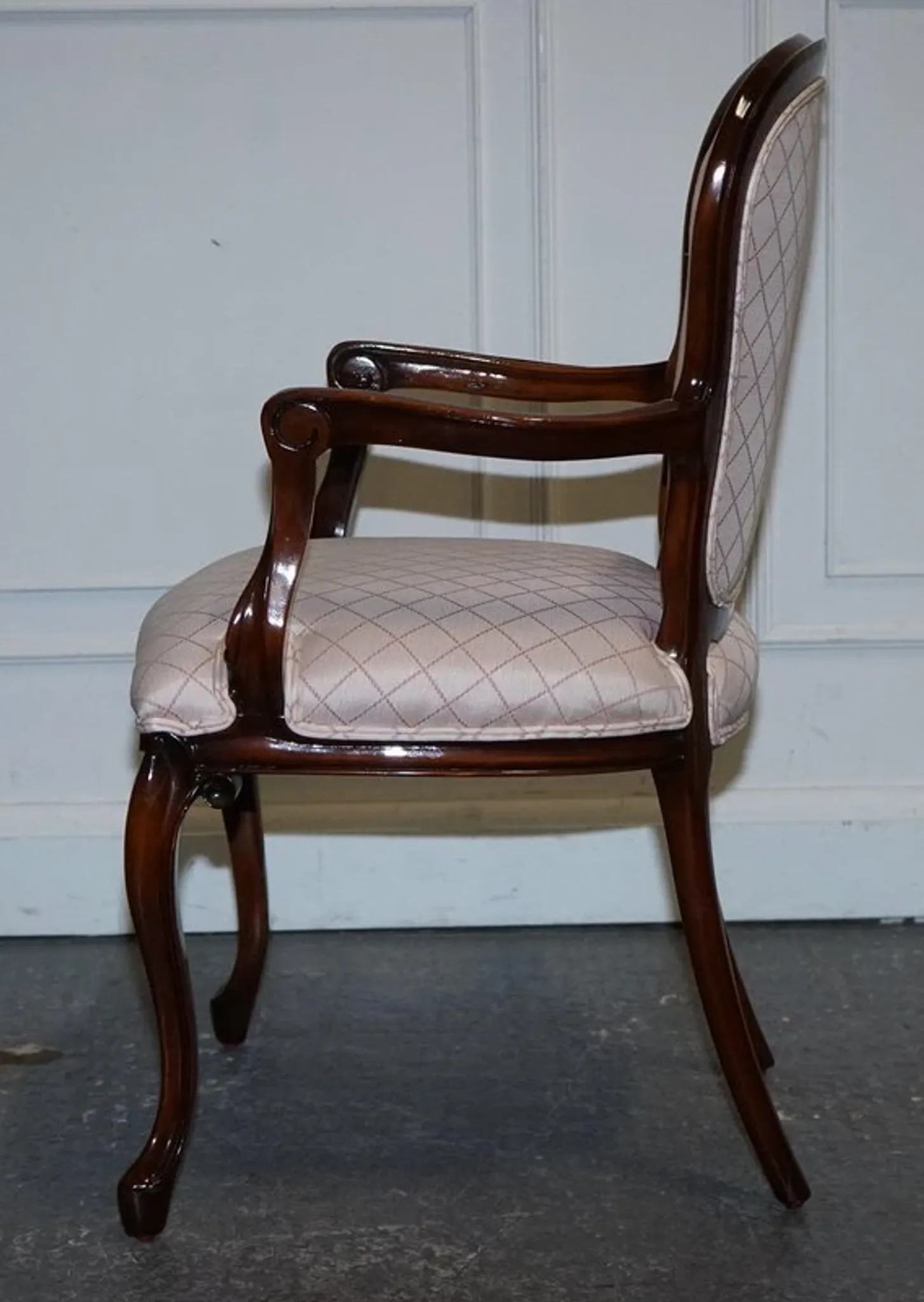 Vintage Walnut Lounge Chair, France