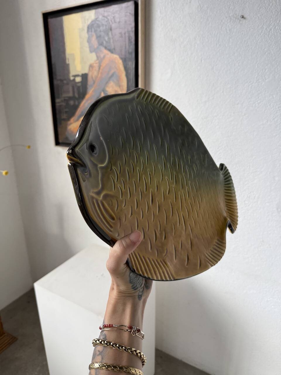 Serving plate "fish" Vallauris