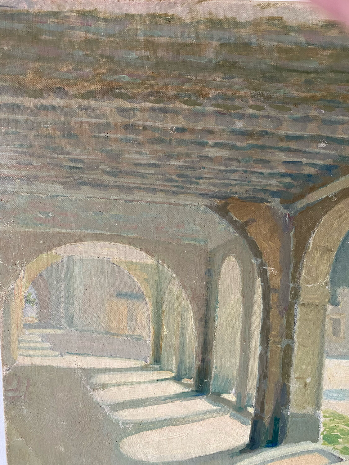 Oil painting The Colonnade