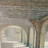 Oil painting The Colonnade