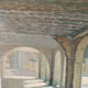 Oil painting The Colonnade