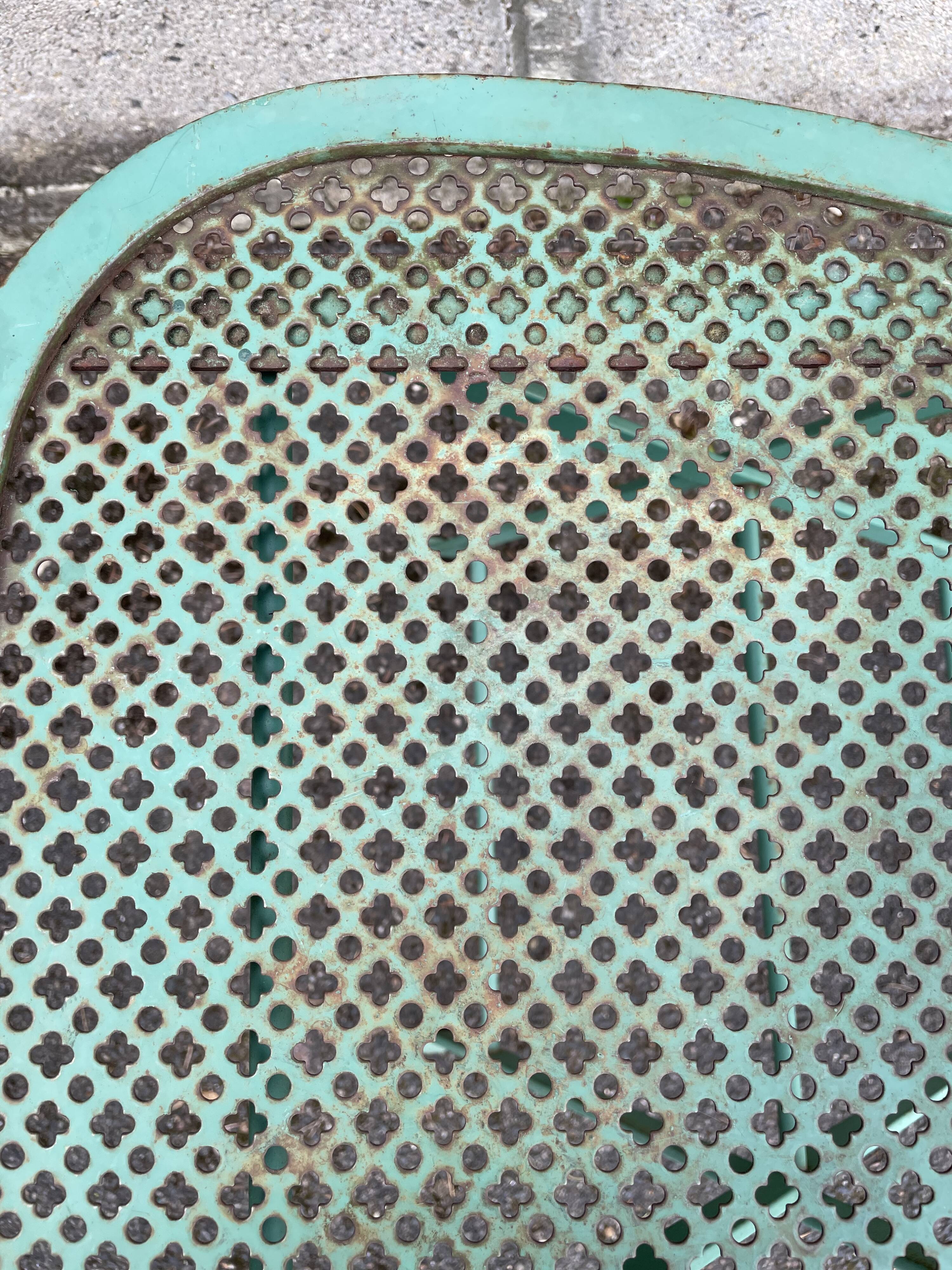 Set of 2 folding garden chairs XIXth