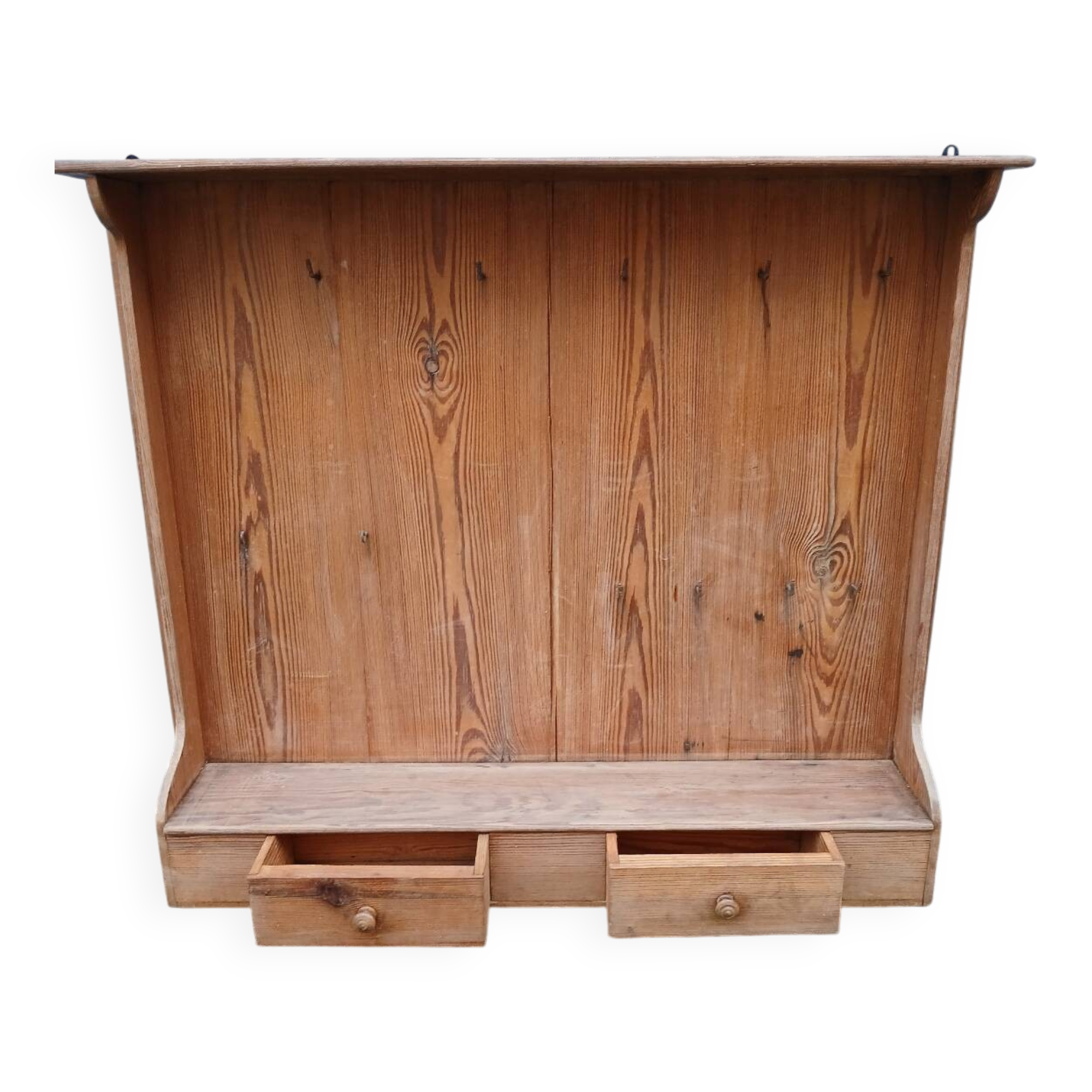 Antique wooden wall shelf