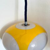 Vintage Yellow Plastic Ufo Ceiling Lamp by Luigi Colani for Massiv, Belgium, 1970s