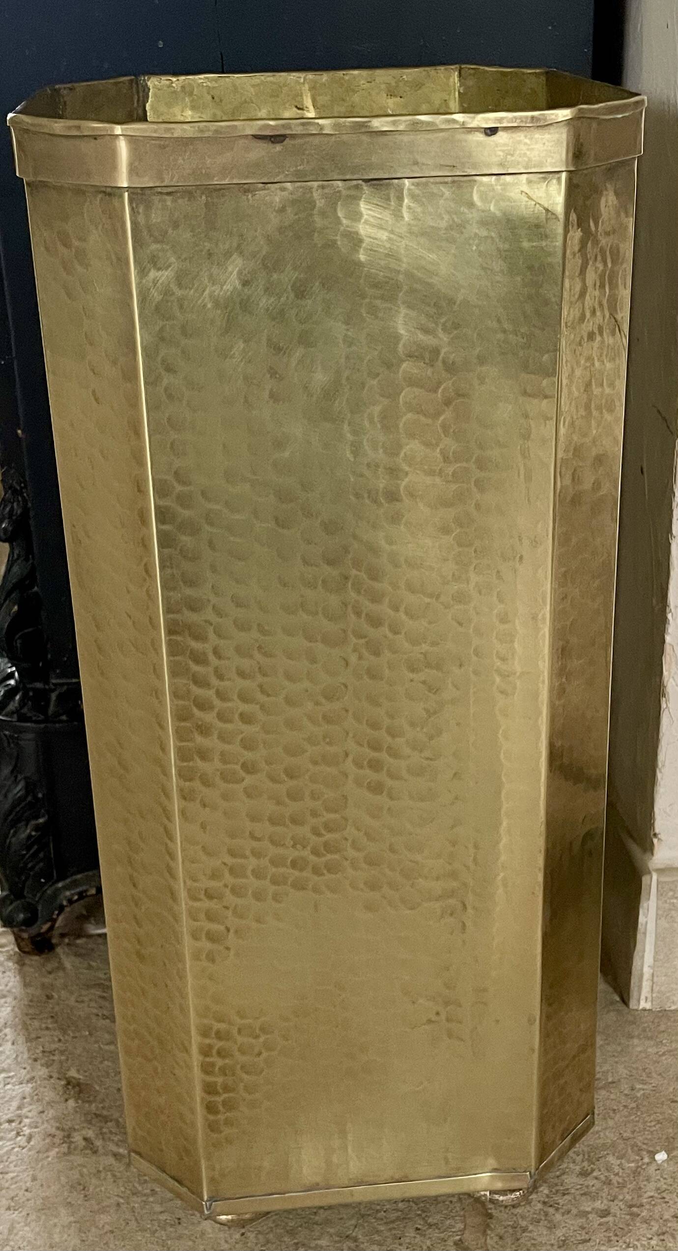 Vintage brass Italian umbrella stand