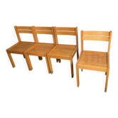 4 chaises Baumann vintage