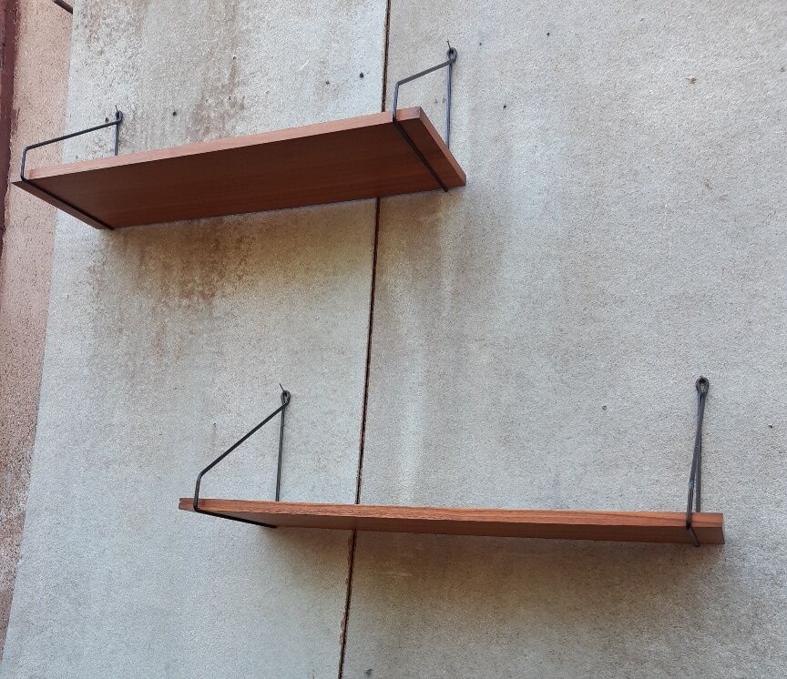 1960 wall shelves, set of 2