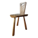 Tripod chair in solid wood – Handcrafted – Brutalist spirit