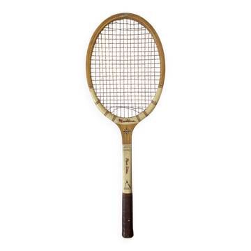 Vintage montana red star wood tennis racket
