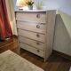 Vintage shoe cabinet / drop-leaf cabinet