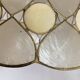 Vintage capiz shell pendant chandelier from the 1950s to 1960s.