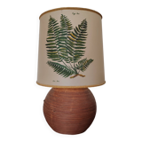 Beautiful and large vintage Nature Fougère lamp