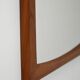 Danish rectangular teak mirror by Aksel Kjersgaard