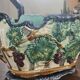 Grande jardinière barbotine art nouveau