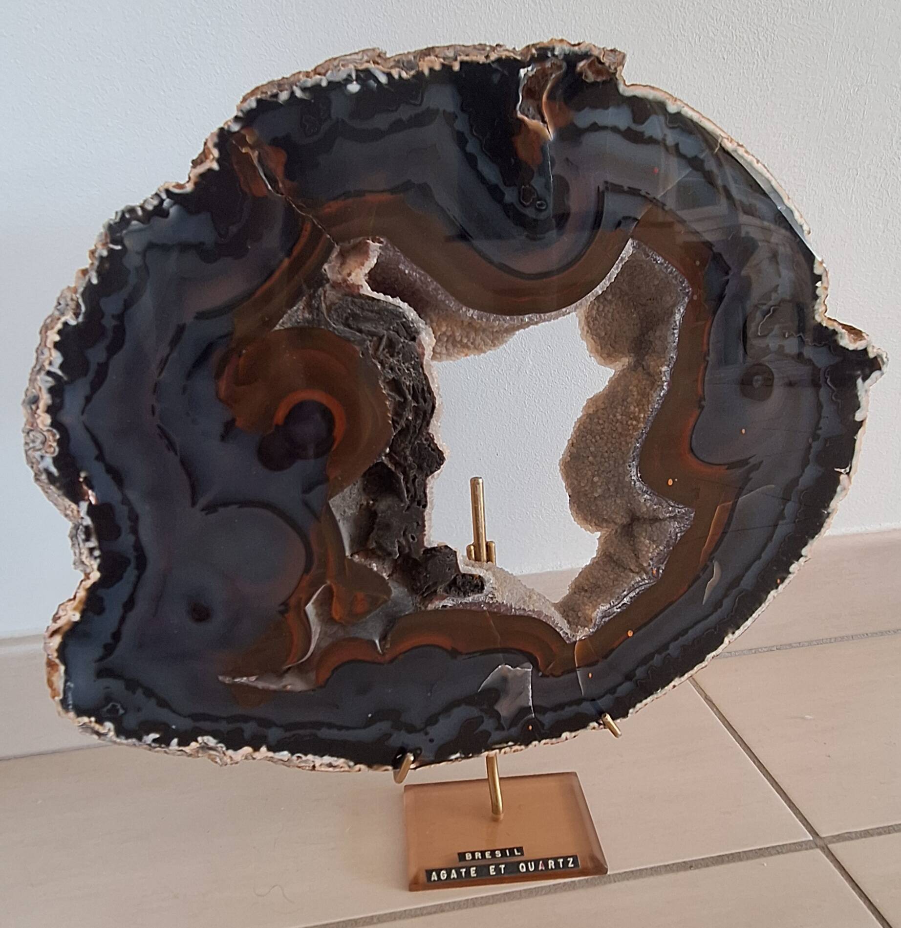 Agate geode from Brazil