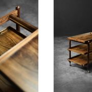 Desserte danoise vintage en palissandre