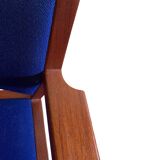 Fauteuil bleu sarcelle de Borge Mogensen mod BM74