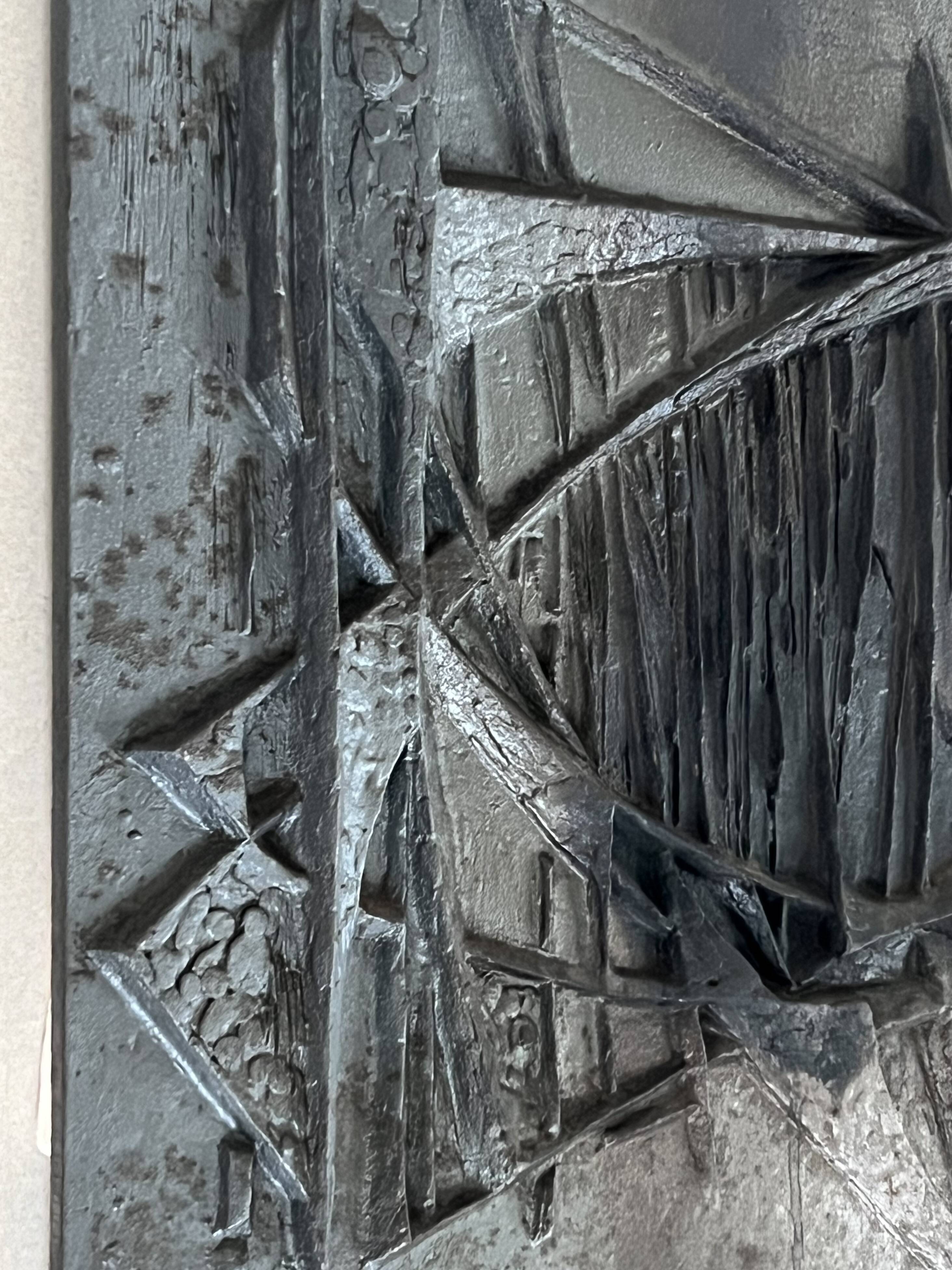 Fireplace plate by designer F. Loriot for Stern, France 1970s