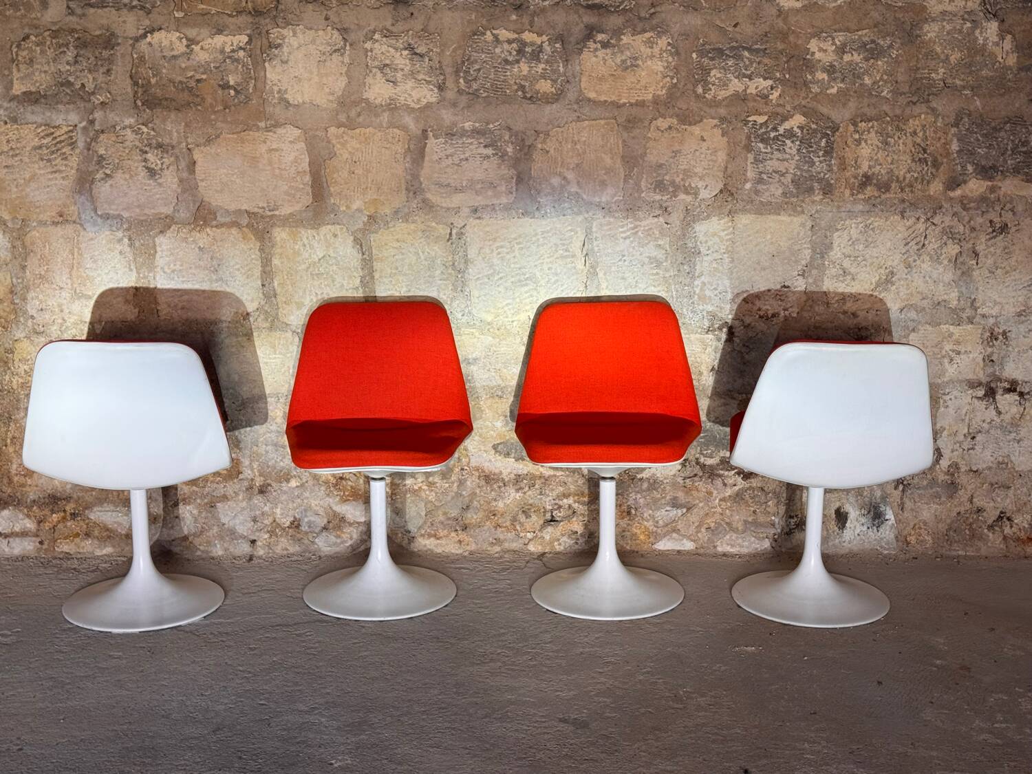 4 tulip chairs - Börje Johanson