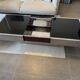 Table basse/bar Willy Rizzo acier inoxydable