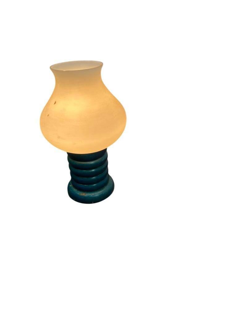 Vintage blue table lamp / small lamp