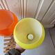 Set of 2 Yellow and Orange Opaline Chandeliers