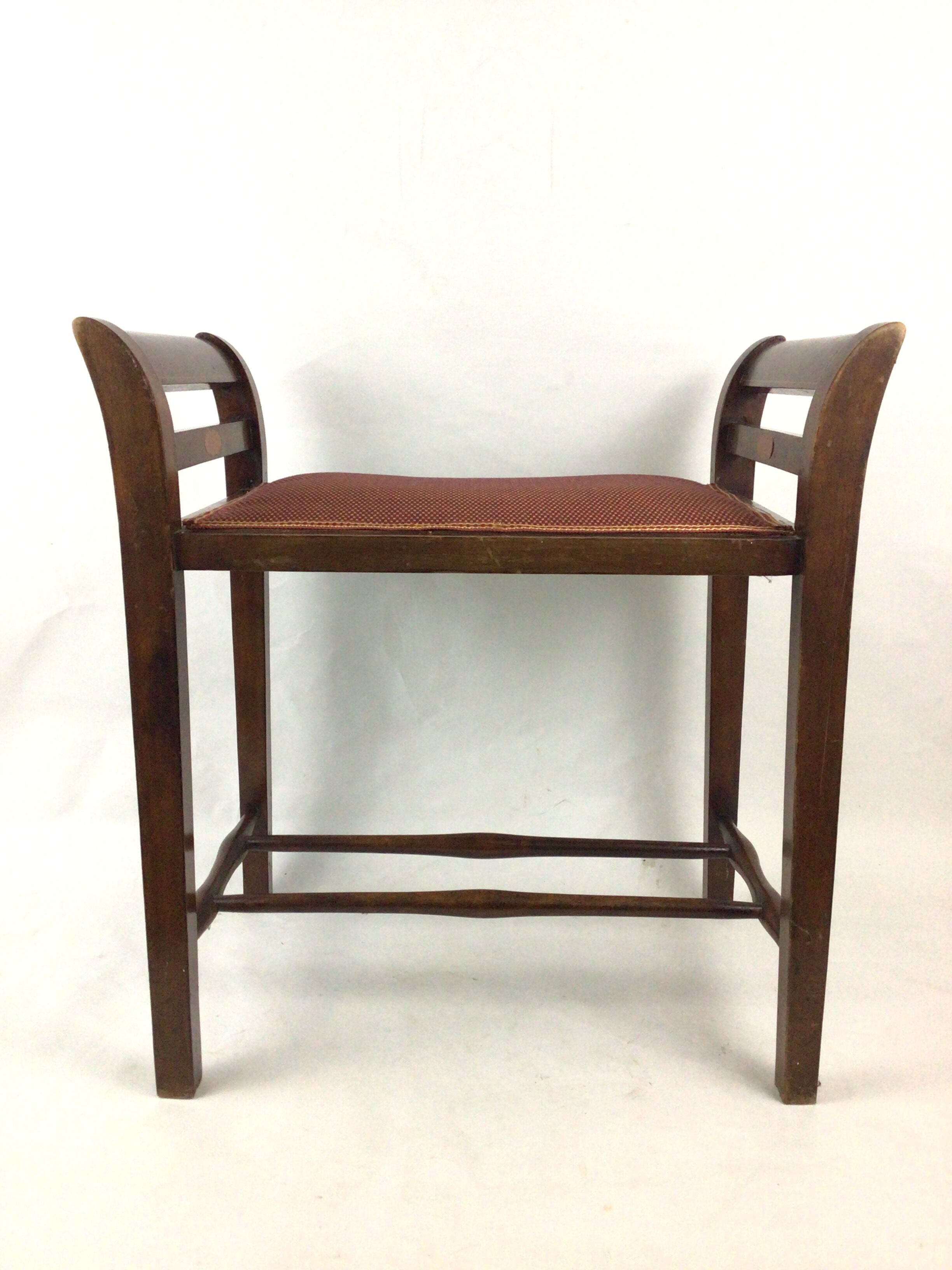 Mahogany piano bench stool