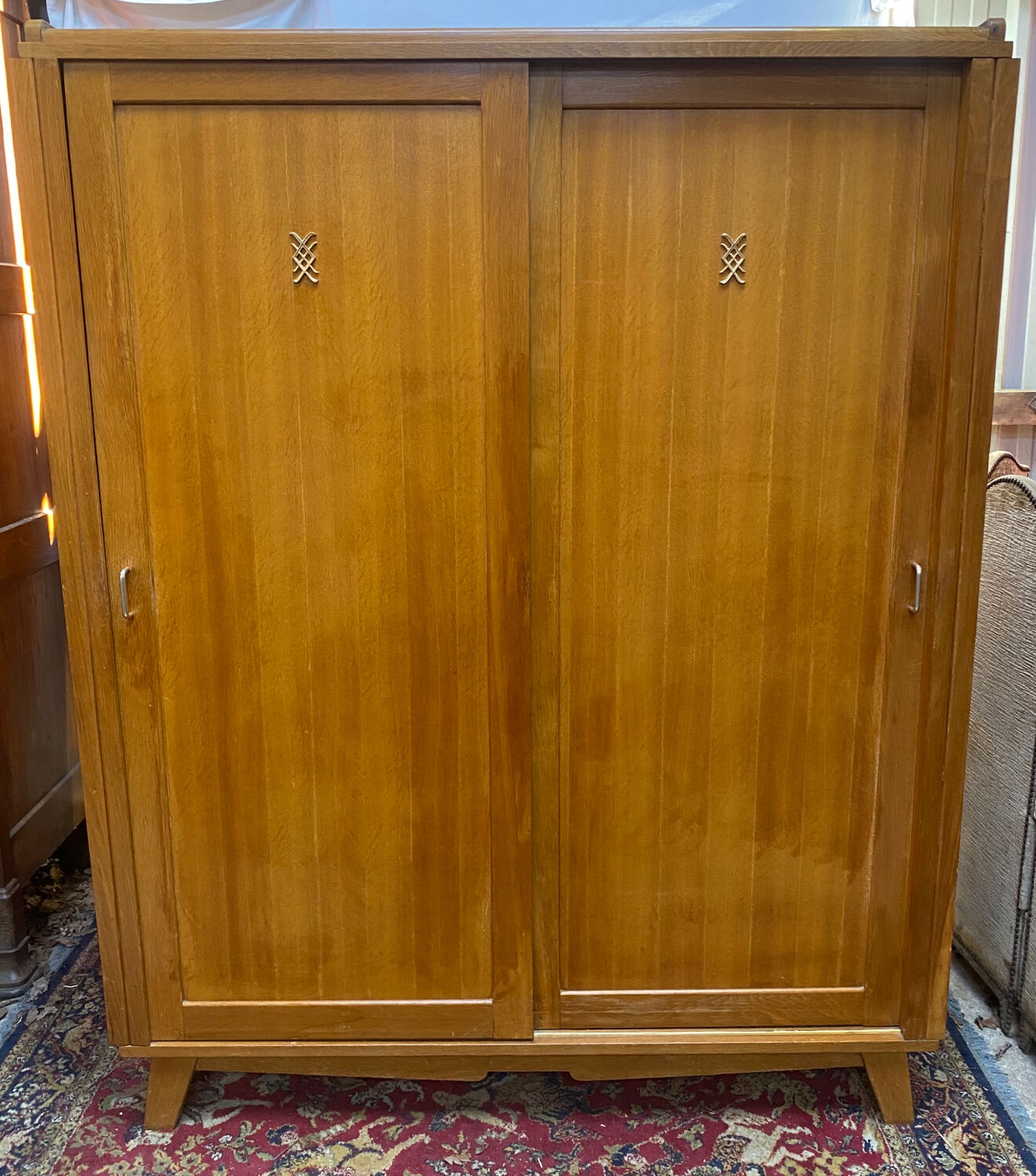 Wardrobe wardrobe two sliding doors 50's