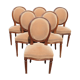 6 chaises médaillon louis xvi
