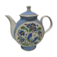 Teapot porcelain from Poland decorations from Russian inspiration