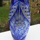 Bohemian crystal blue vase height 36.5 cm7