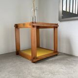 Bedside “cube” side table in pine DLG Regain
