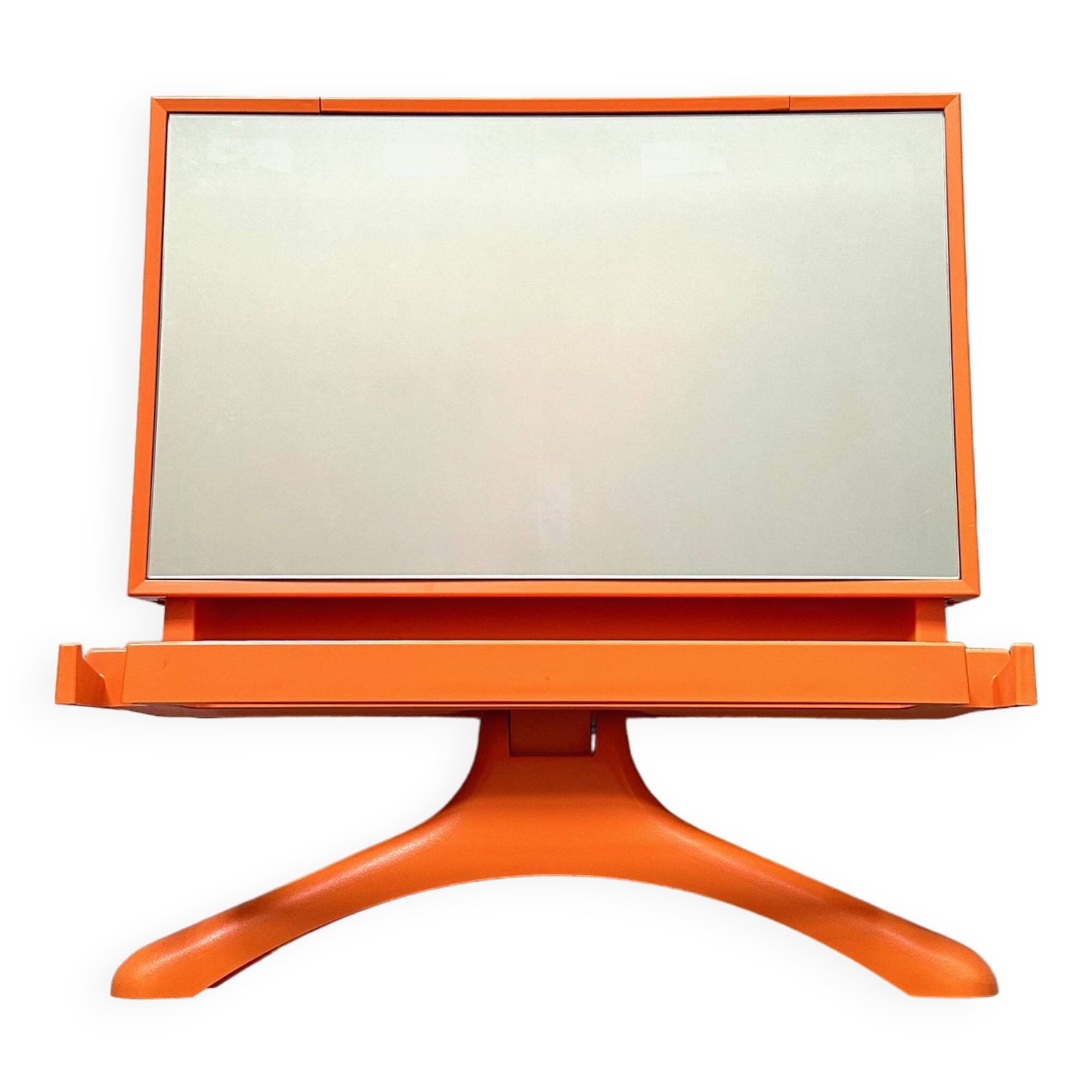 Allibert Paladin A40 orange, meuble mural, penderie, salle de bain space age, miroir vintage, années 70